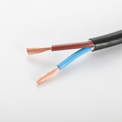 PVC flexible pratique de câblage cuivre de 2 noyaux isolé pour le matériel électrique
