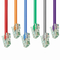 Biens multicolores non protégés de câble de correction de réseau Ethernet de CAT5e
